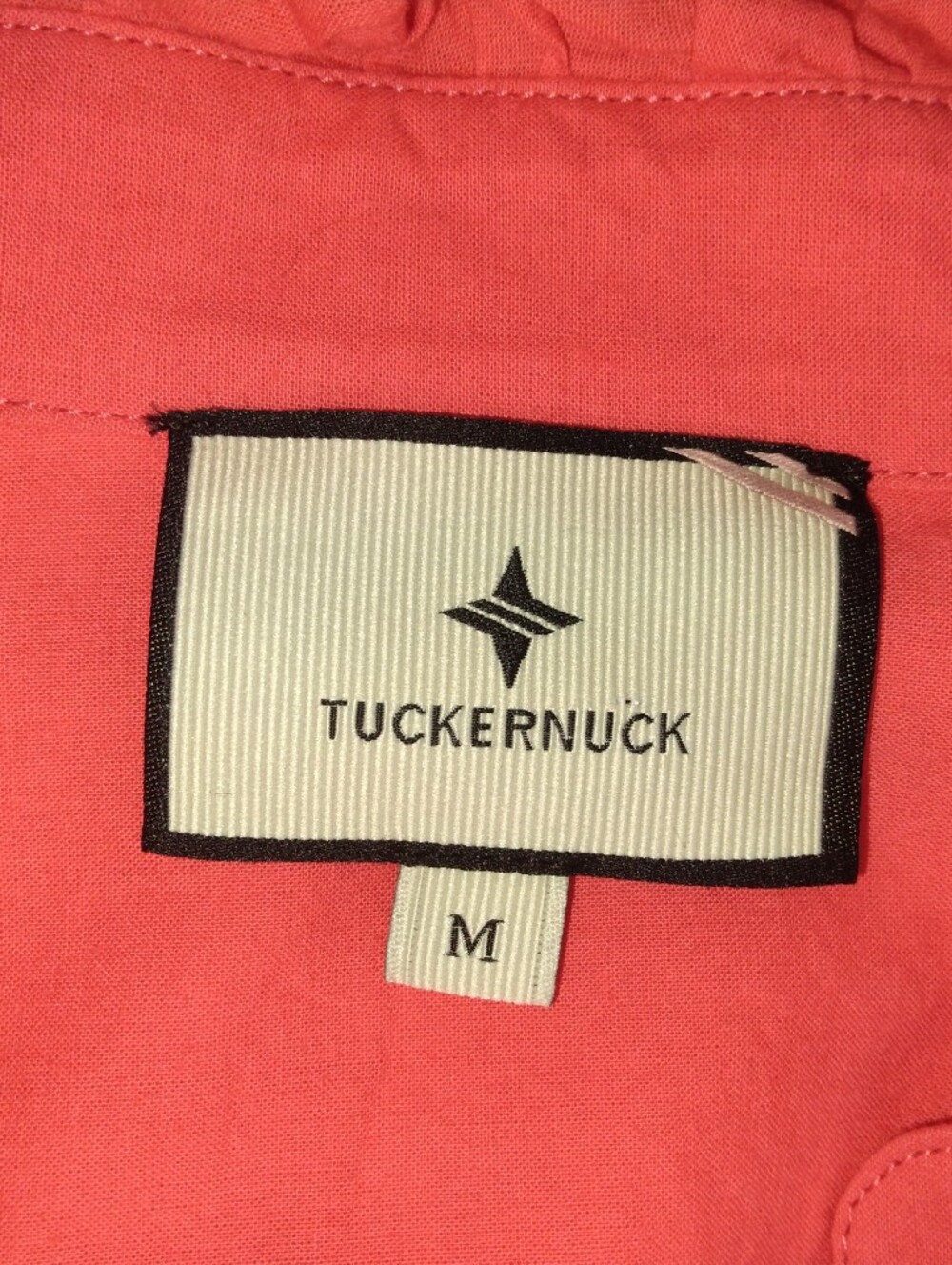 New Tuckernuck Poppy Red Teagan Popover Shirt Size M - Picture 10 of 13